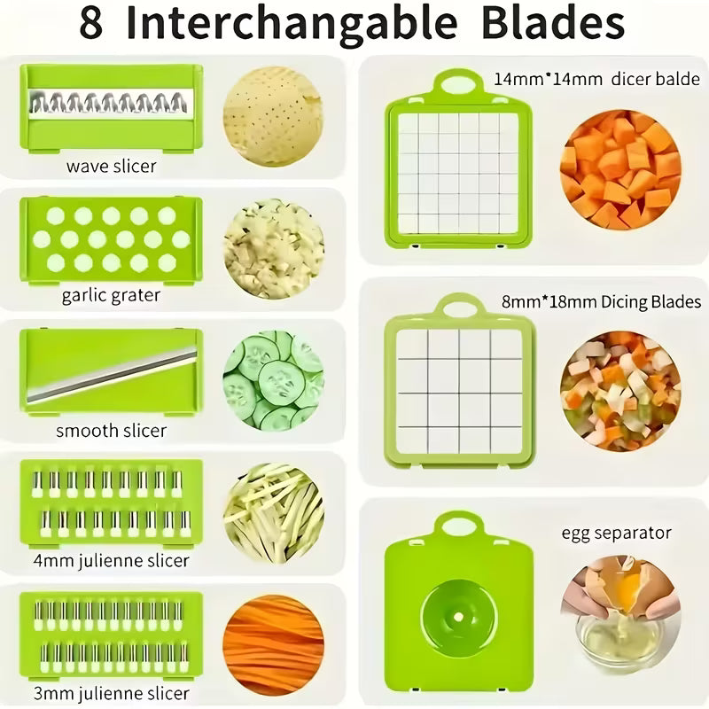 14pcs -in- Vegetable Chopper & Onion Chopper