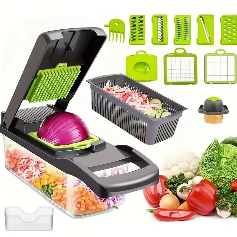 14pcs -in- Vegetable Chopper & Onion Chopper