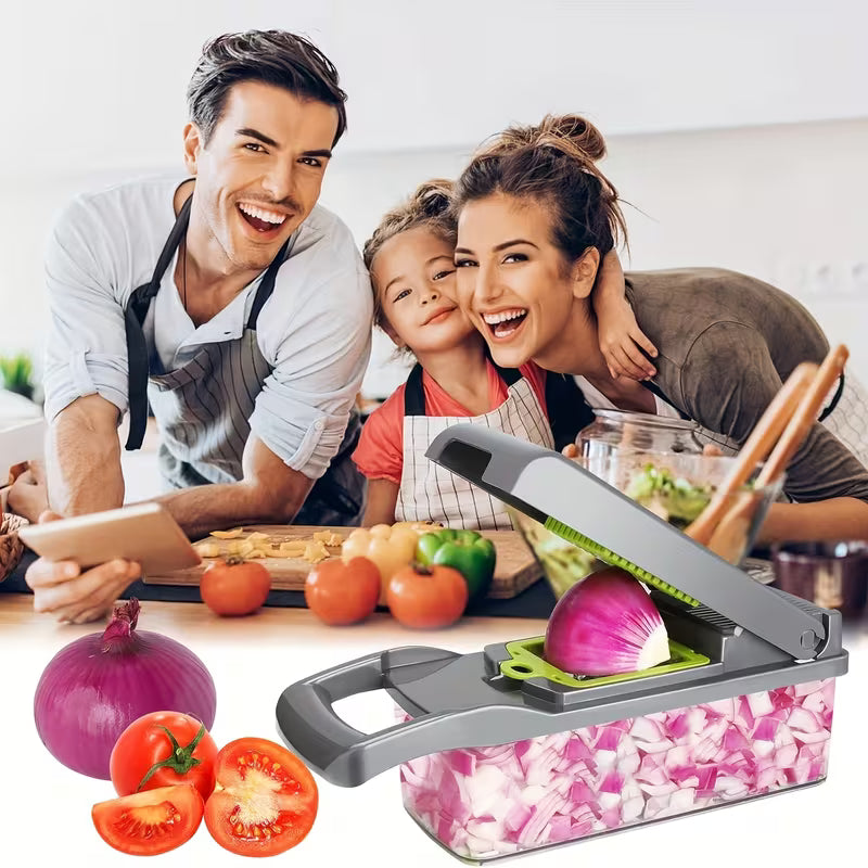 14pcs -in- Vegetable Chopper & Onion Chopper